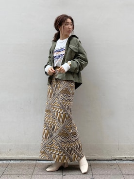 長谷千沙さん（レディース・159cm）の秋コーディネート