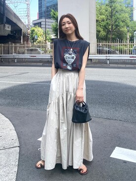 長谷千沙さん（レディース・159cm）の夏コーディネート