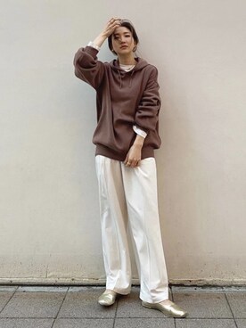 長谷千沙さん(レディース・159cm)の冬コーディネート