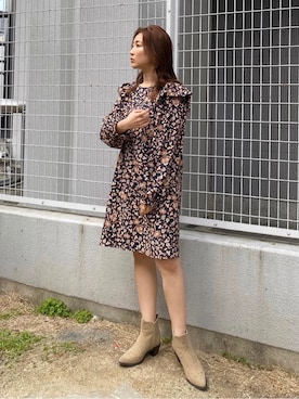 長谷千沙さん（レディース・159cm）の春コーディネート