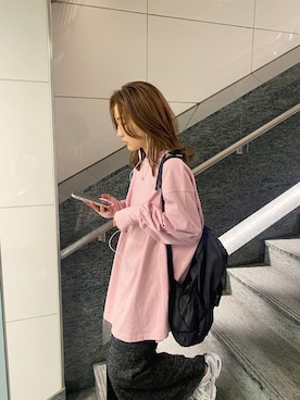 長谷千沙さん(レディース・159cm)の春コーディネート