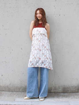 長谷千沙さん（レディース・159cm）の夏コーディネート