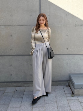 長谷千沙さん（レディース・159cm）の春コーディネート