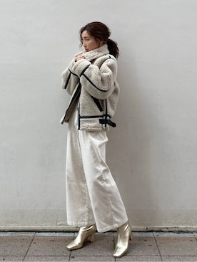 長谷千沙さん（レディース・159cm）の秋コーディネート