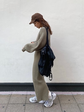 長谷千沙さん(レディース・159cm)の秋コーディネート