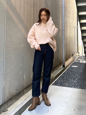 長谷千沙さん（レディース・159cm）の秋コーディネート