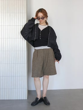 長谷千沙さん(レディース・159cm)の夏コーディネート