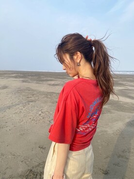 長谷千沙さん（レディース・159cm）の春コーディネート