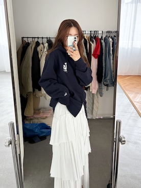 長谷千沙さん（レディース・159cm）の冬コーディネート