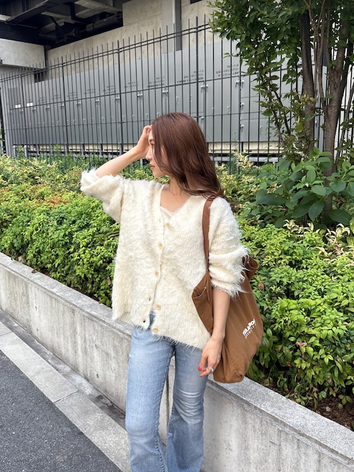 【WEB限定】カラールーズニットカーデ