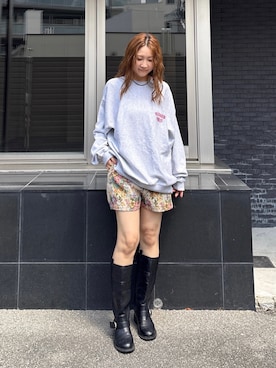 長谷千沙さん(レディース・159cm)の夏コーディネート