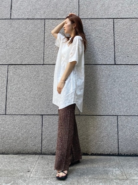 長谷千沙さん(レディース・159cm)の春コーディネート