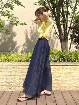 長谷千沙さん（レディース・159cm）の春コーディネート