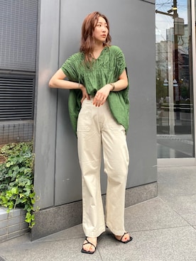 長谷千沙さん（レディース・159cm）の夏コーディネート