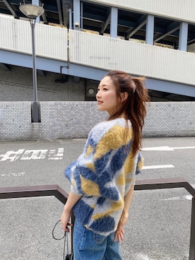 「カラフルニット」｜長谷千沙さん（レディース・159cm）の秋コーディネート