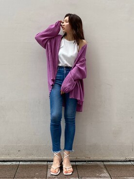 長谷千沙さん（レディース・159cm）の夏コーディネート