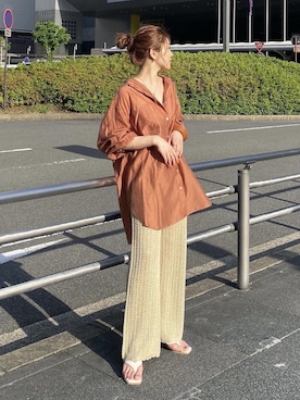 長谷千沙さん（レディース・159cm）の夏コーディネート