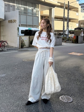 長谷千沙さん（レディース・159cm）の春コーディネート