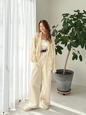 長谷千沙さん（レディース・159cm）の冬コーディネート