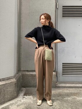 長谷千沙さん（レディース・159cm）の秋コーディネート