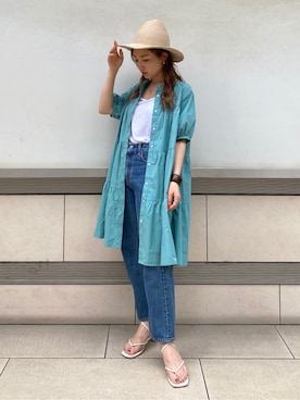 長谷千沙さん（レディース・159cm）の春コーディネート