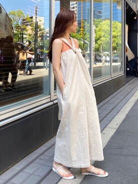 長谷千沙さん(レディース・159cm)の夏コーディネート