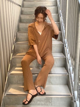 長谷千沙さん(レディース・159cm)の夏コーディネート