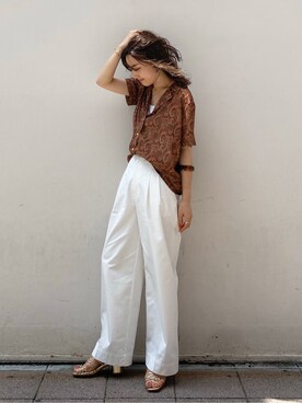 長谷千沙さん（レディース・159cm）の夏コーディネート