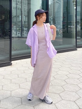 長谷千沙さん(レディース・159cm)の春コーディネート