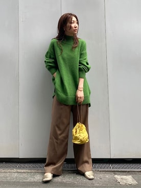 長谷千沙さん（レディース・159cm）の秋コーディネート