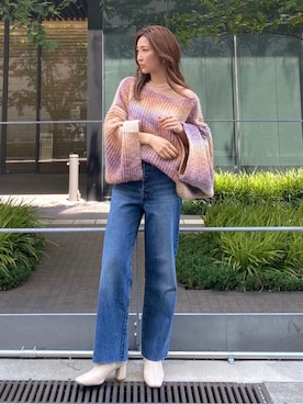 長谷千沙さん（レディース・159cm）の秋コーディネート