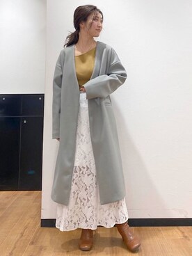 長谷千沙さん（レディース・159cm）の冬コーディネート