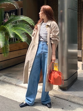 長谷千沙さん（レディース・159cm）の秋コーディネート