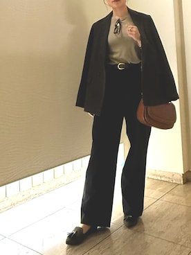 「アイテム（サングラス）」を使った、Rioさん（レディース・157cm）の秋コーディネート