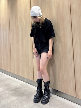 「アイテム（ニットキャップ/ビーニー）」を使った、ももさん（レディース・162cm）の秋コーディネート