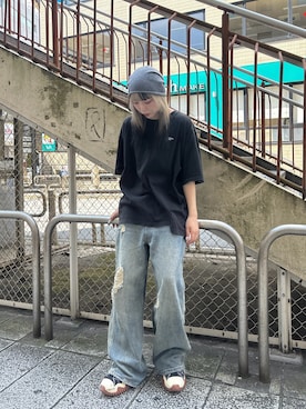 「アイテム（帽子）」を使った、ももさん（レディース・162cm・20代）の夏コーディネート