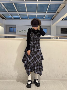 「PUBLUX（パブリュクス）のアイテム」を使った、ももさん（レディース・162cm）の冬コーディネート