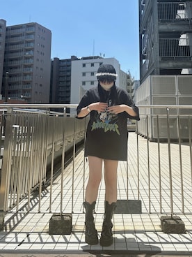 「Kaorinomori」｜「アイテム（ニットキャップ/ビーニー）」を使った、ももさん（レディース・162cm）の春コーディネート