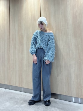 「PUBLUX（パブリュクス）のアイテム」を使った、ももさん（レディース・162cm）の冬コーディネート