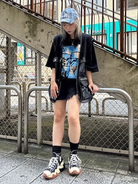 「アイテム（帽子）」を使った、ももさん（レディース・162cm・20代）の夏コーディネート