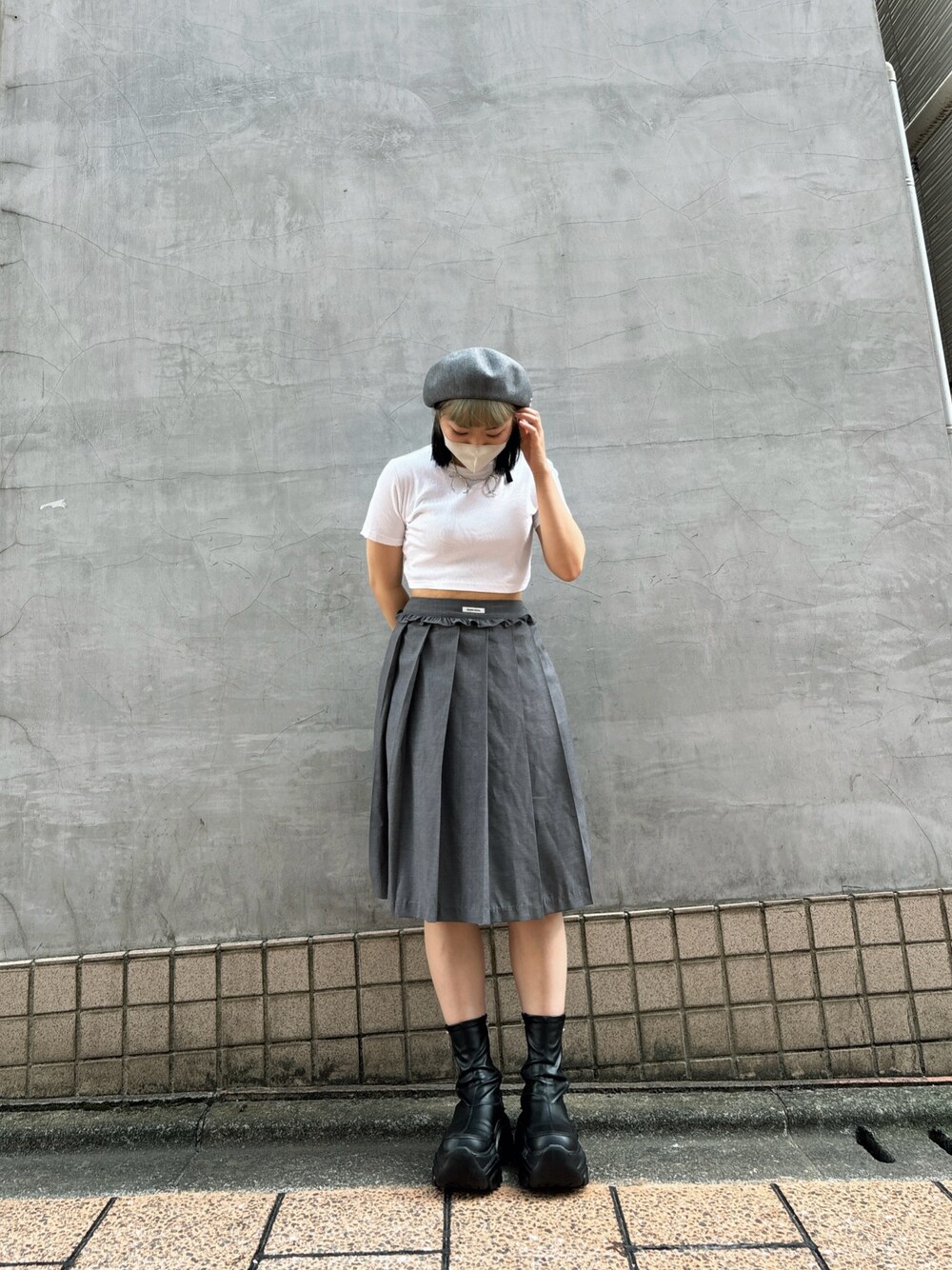 CRANK（クランク）の「CRANK／フリルプリーツミニスカート