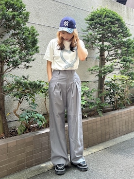 「JEANASIS（ジーナシス）のアイテム」を使った、ももさん（レディース・162cm）の夏コーディネート
