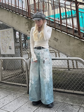 「アイテム（キャスケット）」を使った、ももさん（レディース・162cm・20代）の冬コーディネート