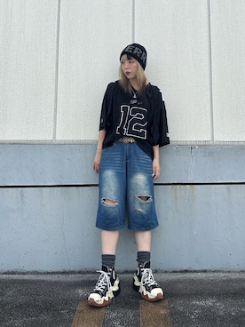 「アイテム（ニットキャップ/ビーニー）」を使った、ももさん（レディース・162cm）の秋コーディネート