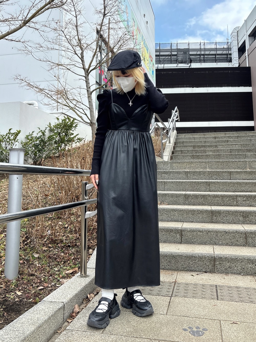 MARY QUANT × PUBLUX/マリークワント クロスコード バレエ スニーカー