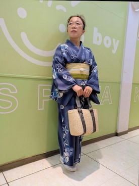 「アイテム（スニーカー）」を使った、るふなさん（レディース・152cm・50代）の夏コーディネート
