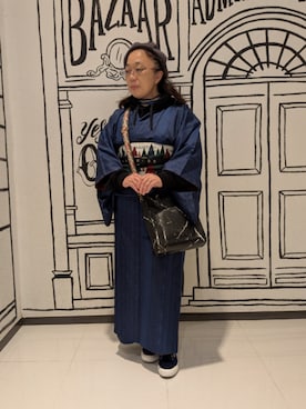 「アイテム（水着/着物・浴衣）」を使った、るふなさん（レディース・152cm）の秋コーディネート