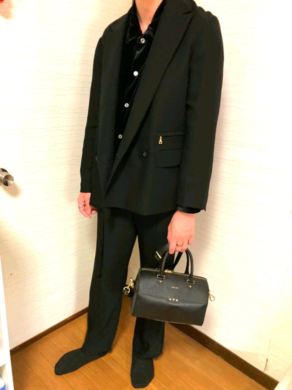 クルニ ロングベルトピンタックフレアロングパンツ クルニ ロング