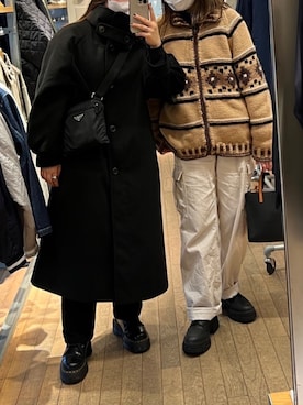 「MARC JACOBS（マークジェイコブス）のアイテム（ハンドバッグ）」を使った、さあさん（レディース・160cm）の冬コーディネート