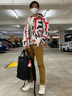 「AIGLE（エーグル）のアイテム（スニーカー）」を使った、Willさん（メンズ・171cm）の秋コーディネート